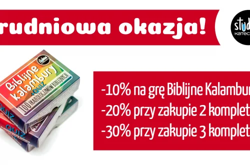 Grudniowa okazja! Tańsze Biblijne Kalambury!