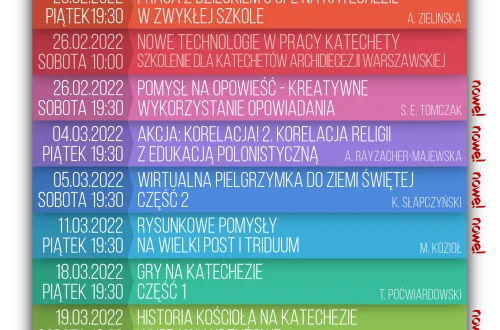 szkolenia dla katechetów online 2022
