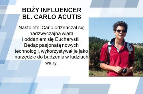 Scenariusz lekcji o Carlo Acutisie - prezentacji i karta pracy do bezpłatnego pobrania