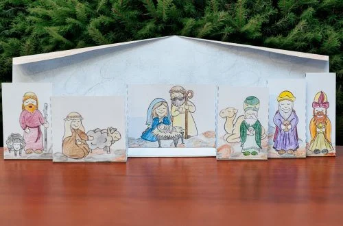 szablon szopki pomoc katechetyczna na lekcje religi