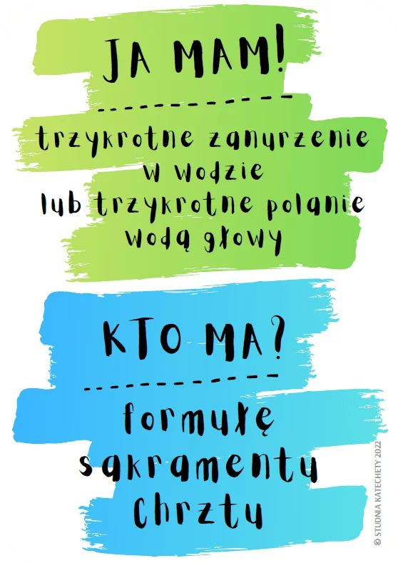 Gra JA MAM! KTO MA? na lekcje religii