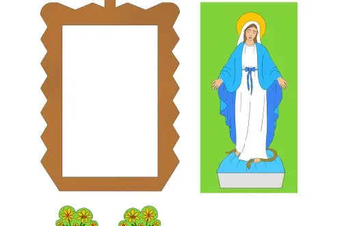 darmowa pomoc katechetyczna - wychowanie i edukacja religijna - kapliczka maryjna nabożeństwo majowe, plik pdf do pobrania