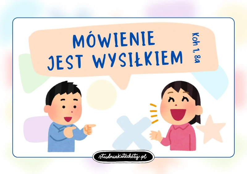 Gra religijna PDF „Mówienie jest wysiłkiem” – aktywizująca pomoc na lekcję religii rozwijająca komunikację uczniów