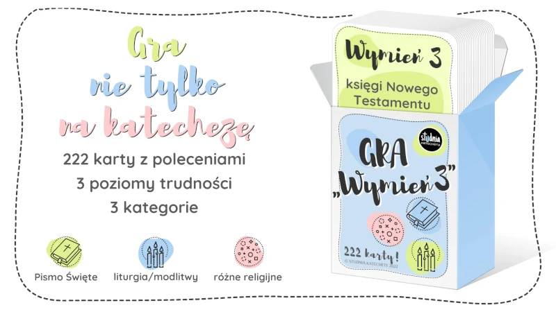 Gra religijna „Wymień 3” – szybka gra powtórkowa sprawdzająca znajomość treści biblijnych, liturgicznych i ogólnreligijnych