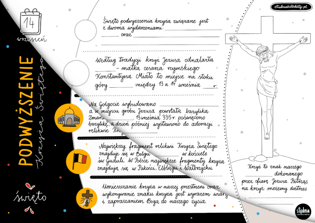 Podwyższenie Krzyża Świętego – infografika na religię