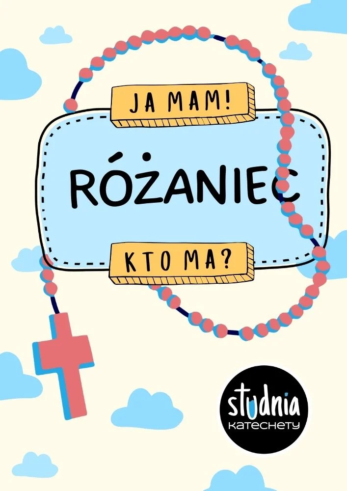 Gra dydaktyczna „Ja mam! Kto ma?” o różańcu do wykorzystania na lekcjach religii.